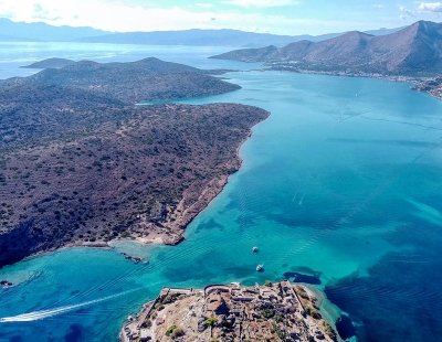 View of the sea at Agios Nikolaos, Greece