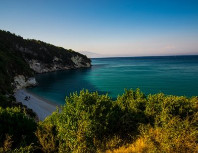 Argassi beach at dusk, Greece