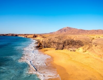 Canary Islands coastline and beach, Spain