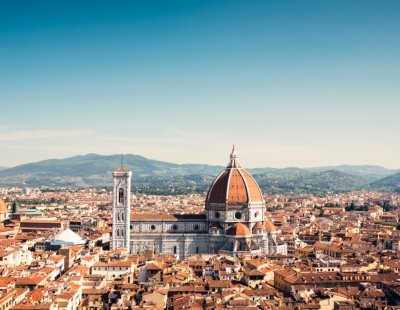 Florence terracotta roofs, Italy