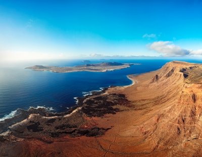 Lanzarote terrain and coastline