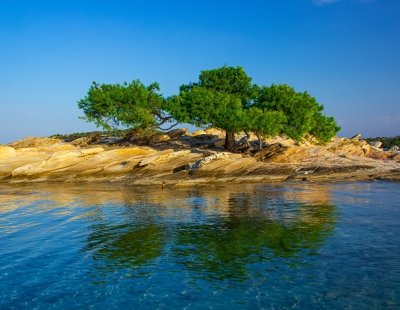 Idyllic nature landscapes in Halkidiki, Greece