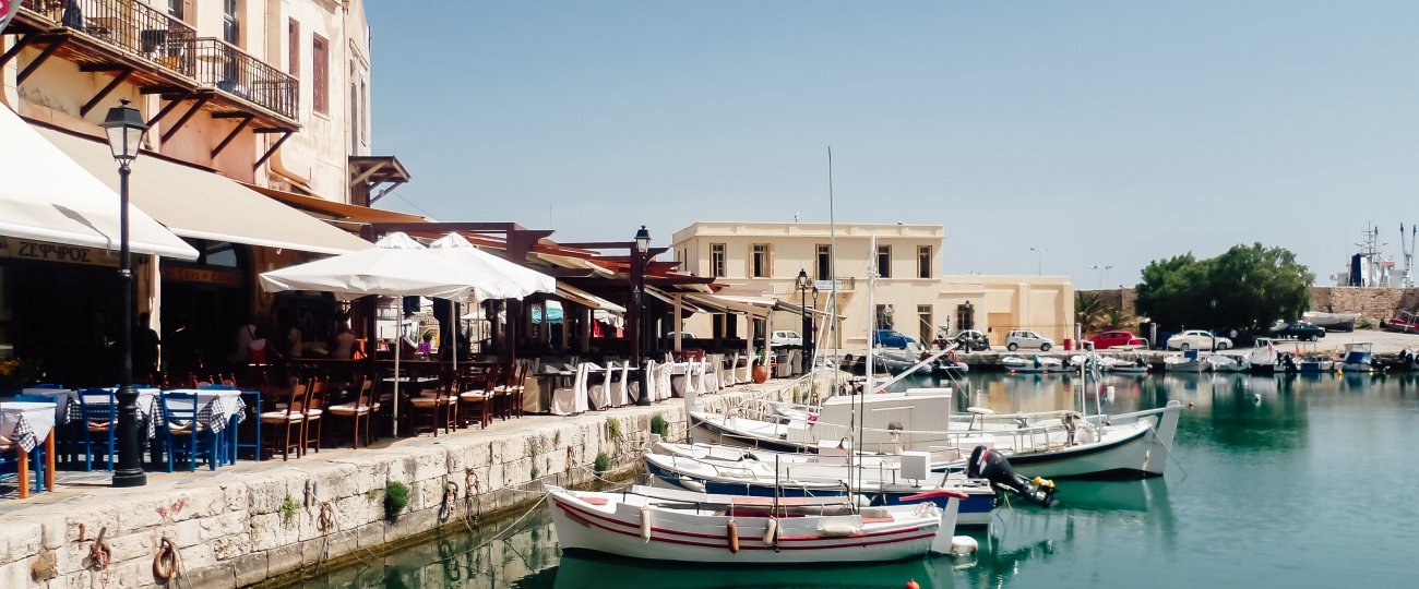 Rethmyno Harbour, Crete, Greece
