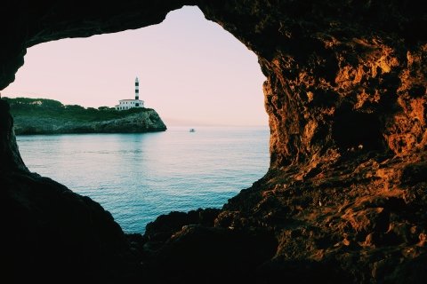 Lighthouse overlooking Portocolom bay, Mallorca