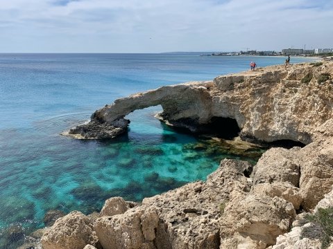 Rock formation Ayia Napa coastline, Cyprus
