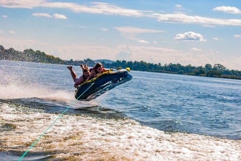 Children on jet ski in Algarve