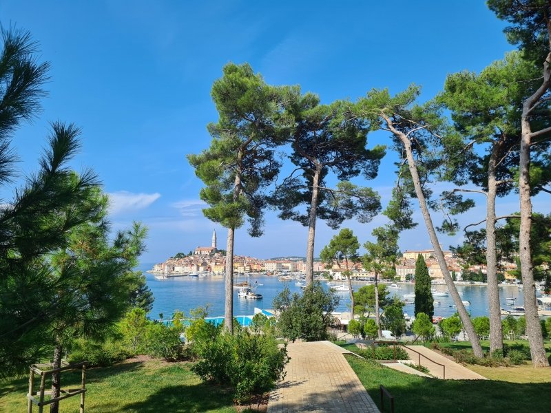 Rovinj views of coastline Croatia