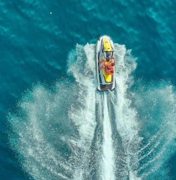Speed boats in sea, Greece