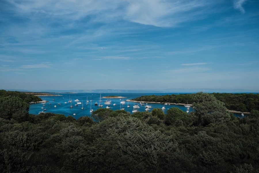 Wind surfing in Fazana Croatia