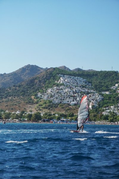 Bodrum windsurfing, Turkey