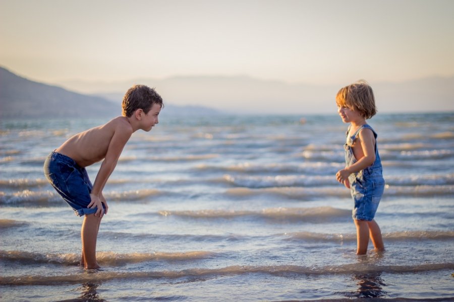 Children on beach