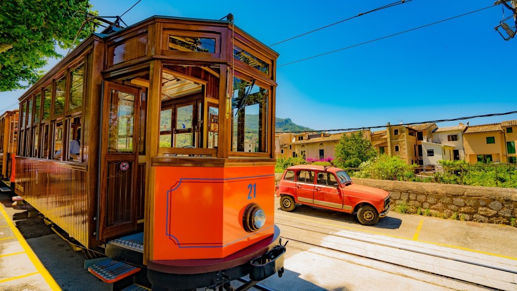 Tram in Cala d'Or, Mallorca, Balearic Islands