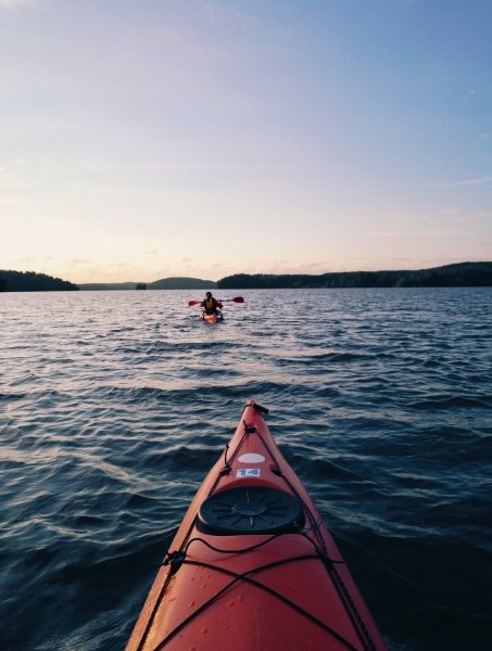Sea canoeing from Omis, Croatia