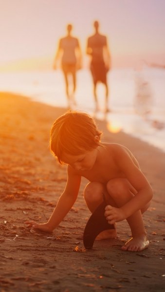 Child on beach