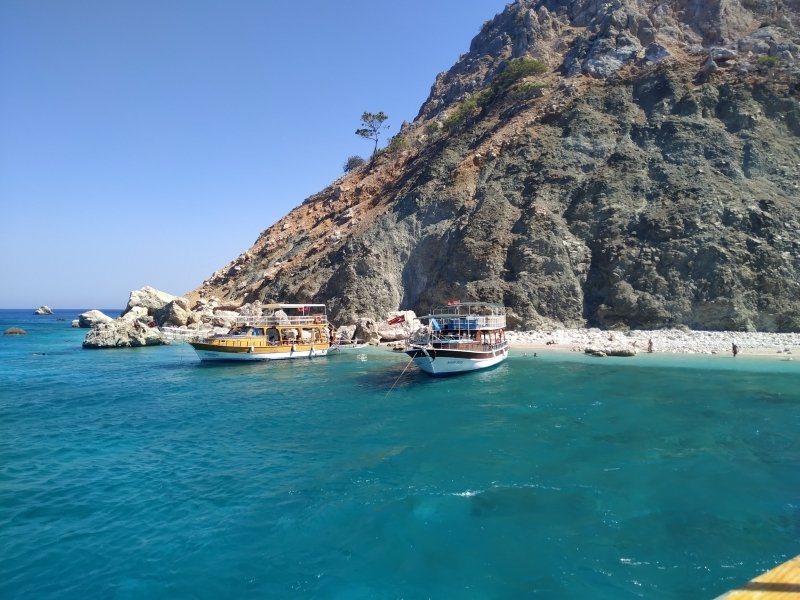 Boats by Dalaman beach