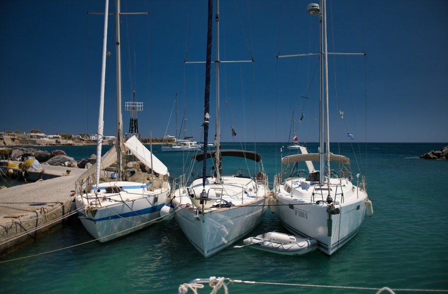 Sailing boats in Paros, Aegean Islands