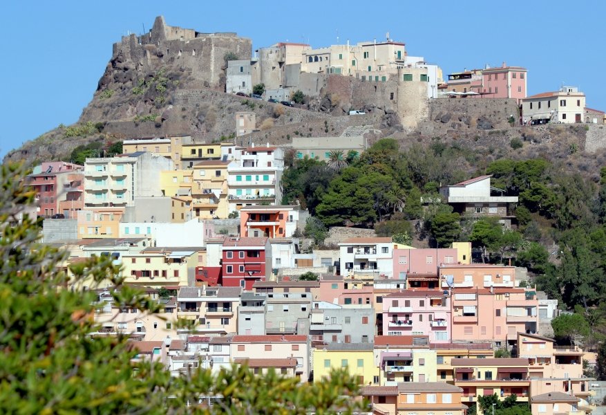 Colourful houses, Sardinia