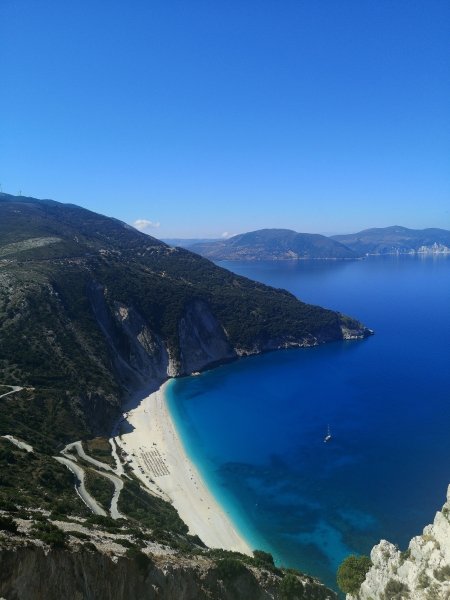 Myrtos Beach in Kefalonia
