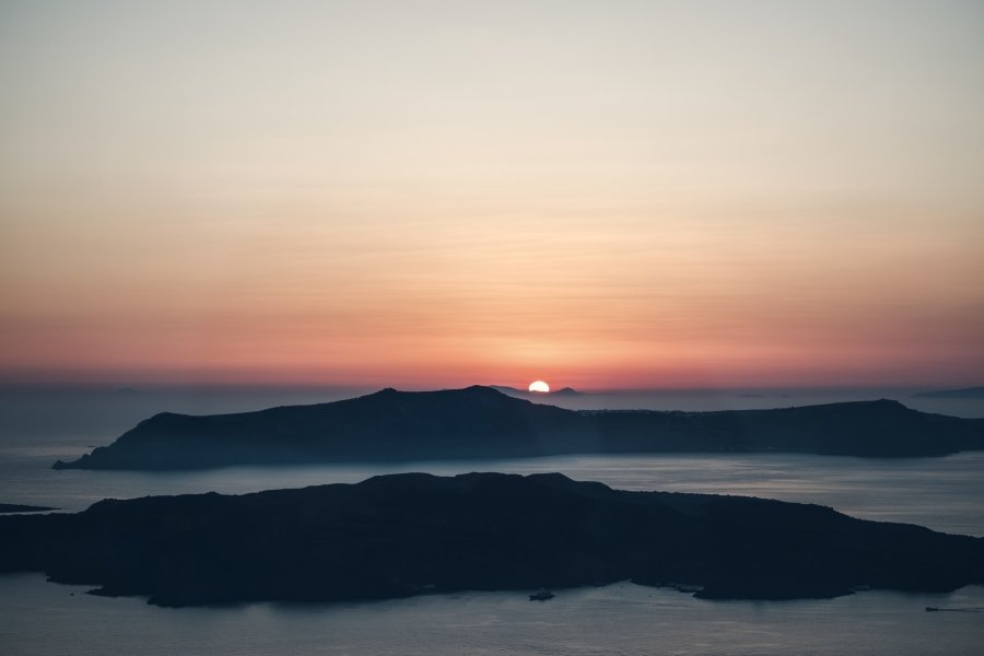 Sunset in Psarou, Mykonos