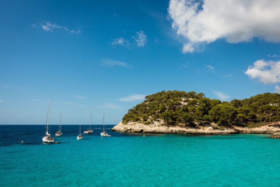 Cala Mitjana in Menorca, Spain
