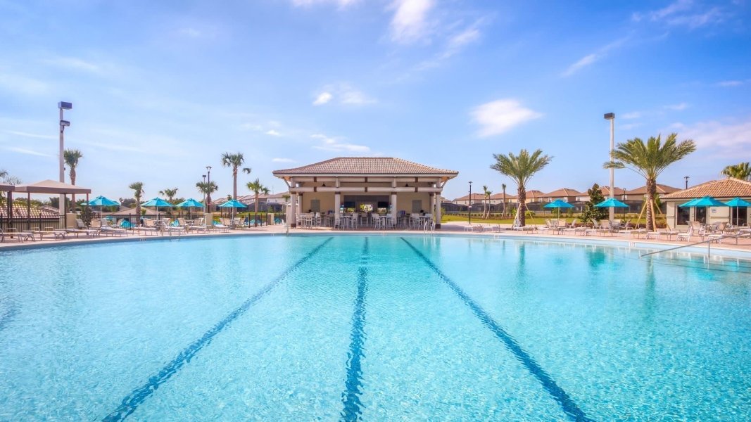 Communal pool at Champions Gate, Orlando, Florida