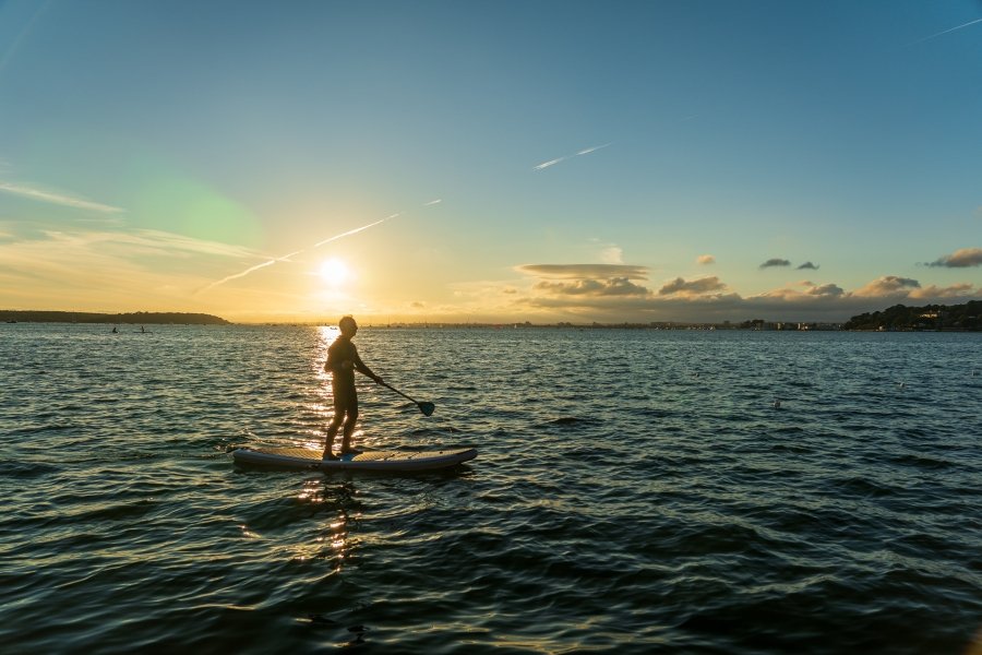 Paddle boarding in Greece