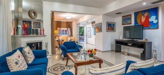 living_room_-_entertainment_side.jpg Villa in Chania to rent