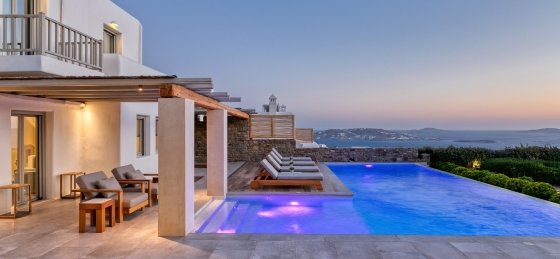 2_pool_sea_view_sunset.jpg Holiday home in Greece villa booking