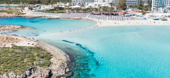 Overlooking Nissi Beach, villa holidays in Cyprus